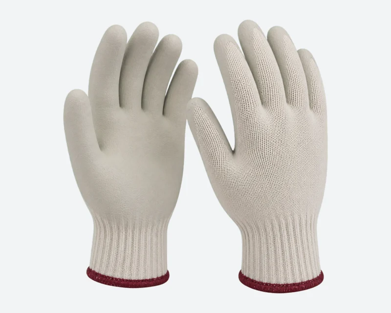 Latex-Laminated Knit Gloves